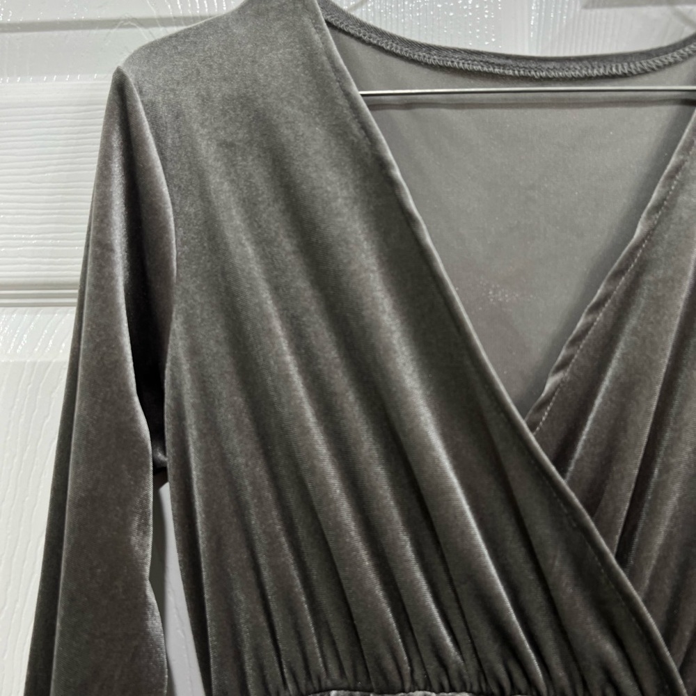 Shien Grey Layered Dress - Picture 4 of 6